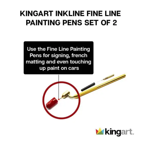 KINGART® Fine Line Painting Pen 2-Pack Set {5}