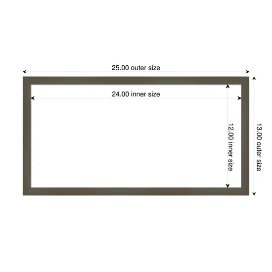 Svelte Framed Dry Erase Magnetic Board Clay Grey {4}