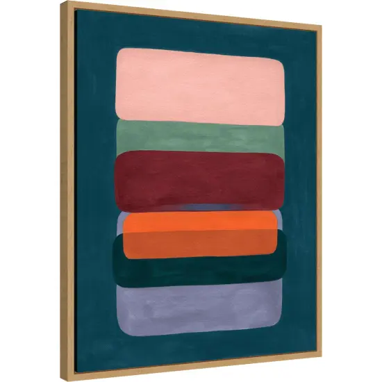 Layered Cake II by Grace Popp Framed Canvas Wall Art {3}
