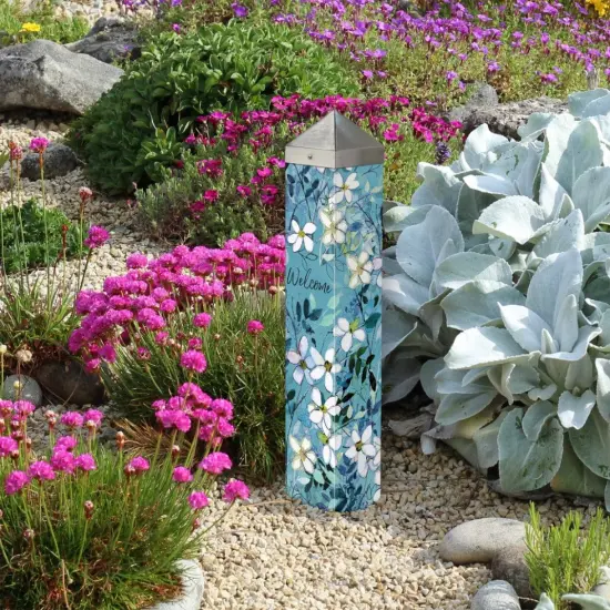 Jasmine Art Pole 20 Inches Tall Welcome {2}