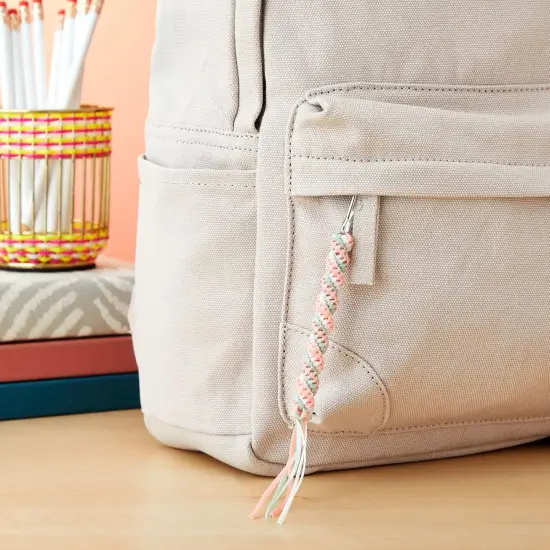 31 Color Lanyard String Kit, Gimp String for Bracelets Boondoggle Keychains, Plastic Cord with Rings and Hooks (40 Ft Each Roll) {5}