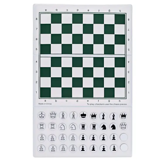 WE Games Mini Magnetic Pocket Chess Set Travel Trifold 6 in. {4}