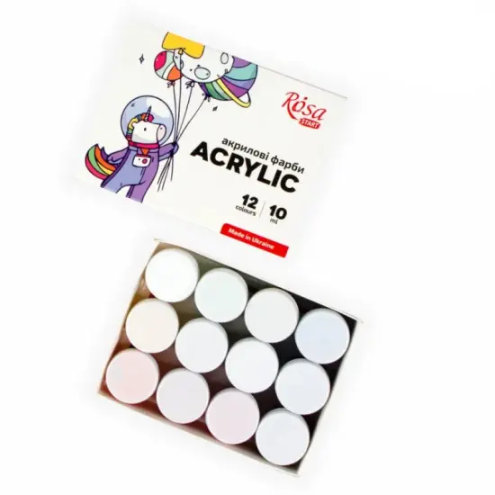 Rosa Start Space Unicorn Acrylic Paint Set 12 colors (0.34 oz each) {2}