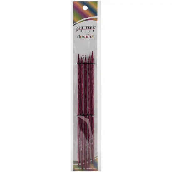 KnitPro-Dreamz Double Pointed Needles 8"-Size 6/4mm {1}