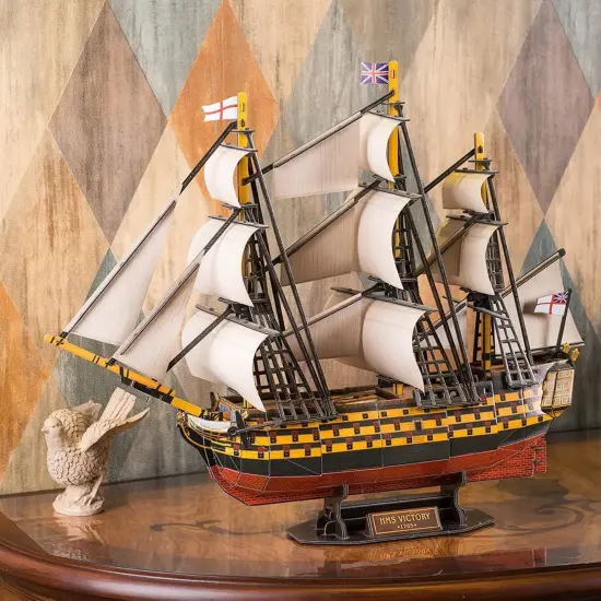 Model Ship Kit - HMS Victory Battleship. Papercraft 3D Puzzle {4}
