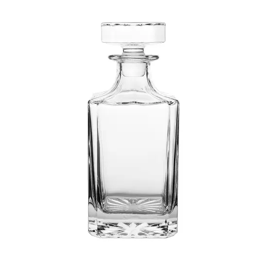 Pristine Crystal Decanter with 6 Cups Set Silver {4}