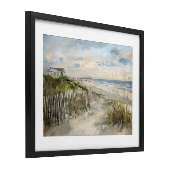 Stupell Industries Favorite Spot Beach View Framed Print Under Glass, design by LSR Creative Studio {3}