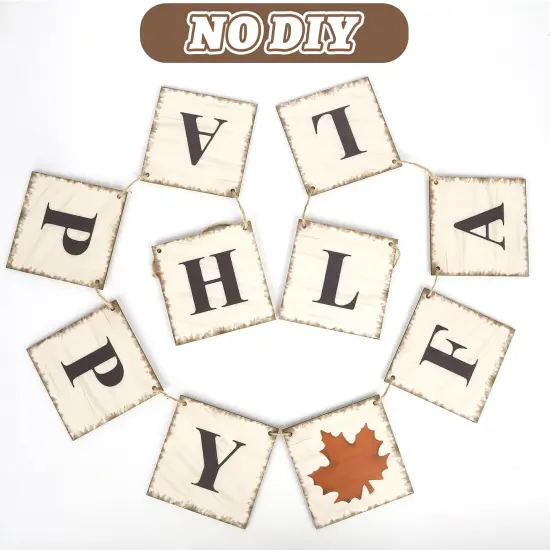 Happy Fall Banner Garland (	Rustic) {2}