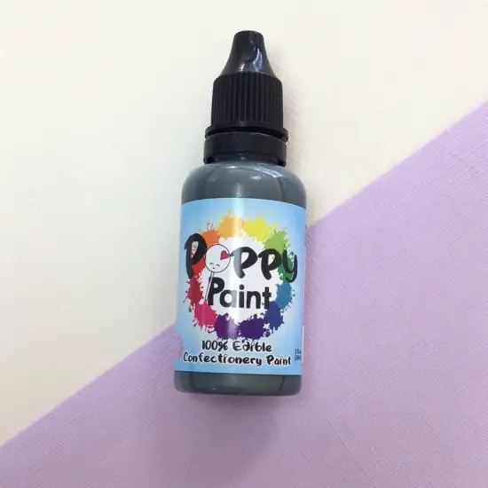 Gunmetal Edible Food Paint Fast Drying Metallic Confectionery Decorating Paint {3}