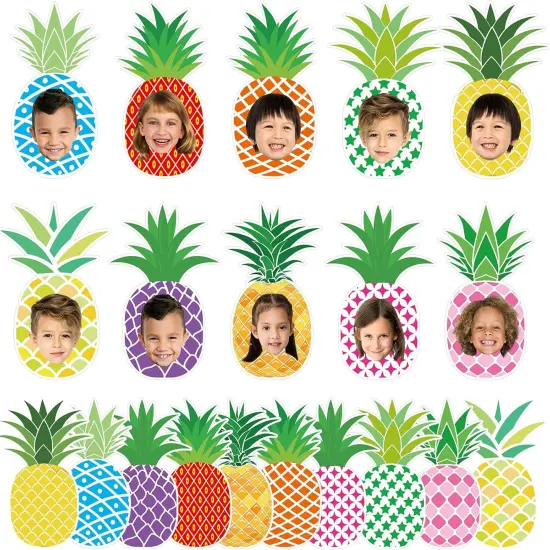 80Pcs Summer Cutouts Pineapple Decoration {1}