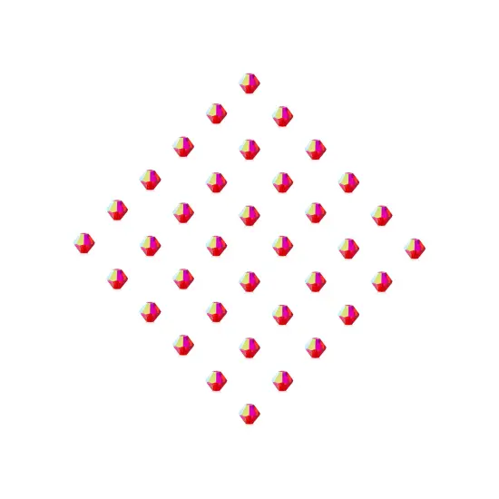 Preciosa 6mm Czech Crystals Bicone Rondelle Beads, 36pcs Light Siam AB {5}