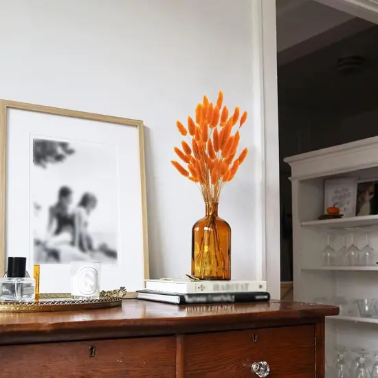 120 Pcs 17&rsquo;&rsquo; Natural Bunny Tails Dried Flowers {4}