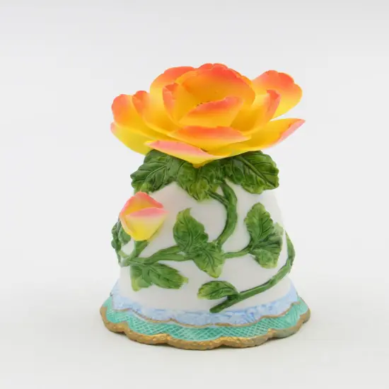 Ceramic Mini Peony Flower Bell, Home Decor, Wedding Decor, Gift for Her, Gift for Mom {2}