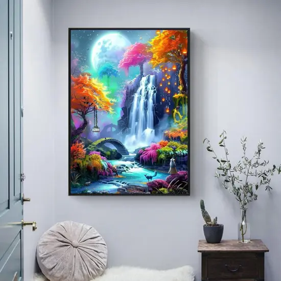 Fantasy Moon Scenery Diamond Painting Kit for Beginners {2}