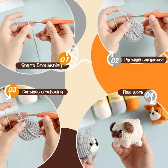 Animal Crochet Kit (Orange) {4}