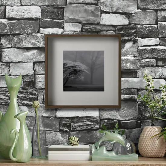 Walnut Effect Deep Frame 19&frac34;" x 19&frac34;" with Safe Plastic Front Protection {4}