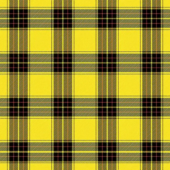 Yellow and Black Plaid Pattern Edible Cake Topper {1}