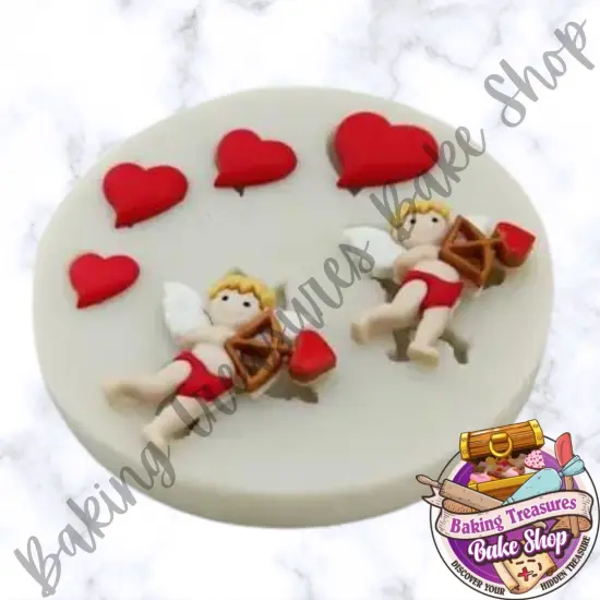 Cupid & Hearts Silicone Molds {3}