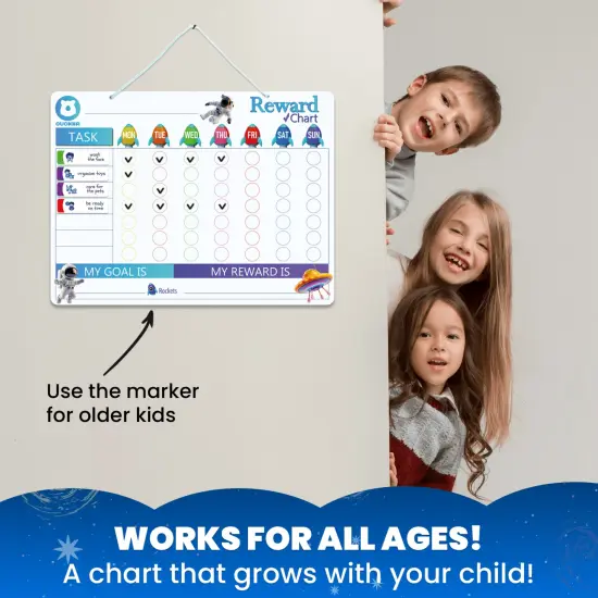 Magnetic Behavior Chore Chart for Kids - Boys Edition {5}