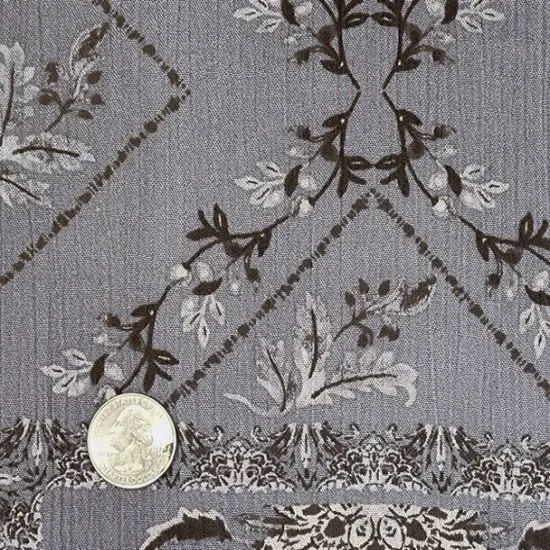 1 Yard Textured Warm Gray Rayon Crinkle Fabric Crepon Apparel 50/52 Inch Width {3}