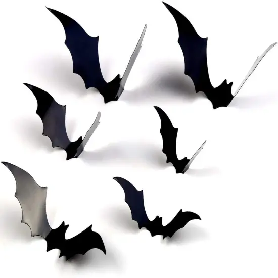 120 Pcs 3D Bat Halloween Decoration Stickers {4}