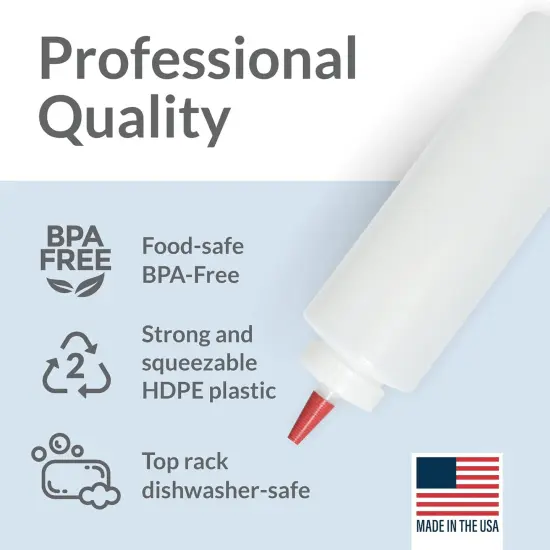 Plastic Squeeze Condiment Bottles {3}