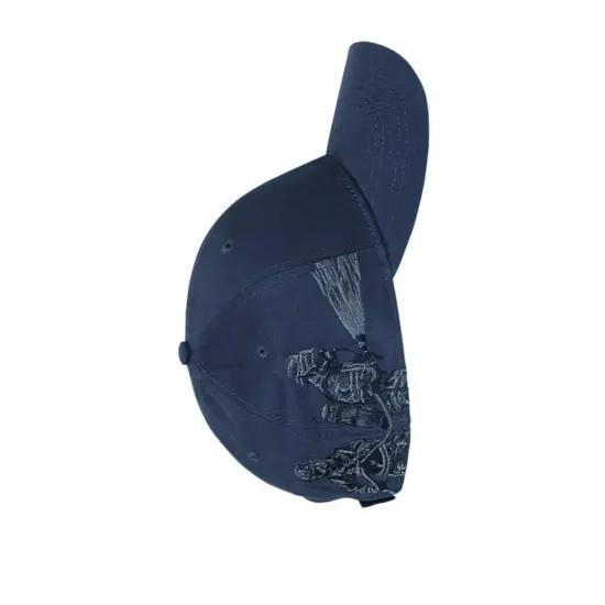Dri Duck&reg; Brushed Cotton Twill Firefighter Cap NAVY {7}