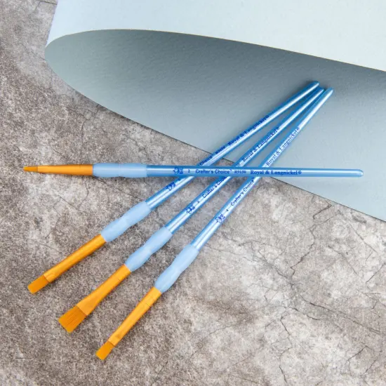 RCC 202 | Crafter's Choice&trade; 4pc Golden Taklon Shader Brush Set {2}