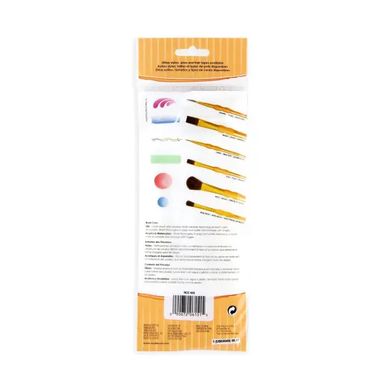 RCC 403 | Crafter's Choice&trade; 7pc Synthetic Camel Hair Variety Brush Set {4}