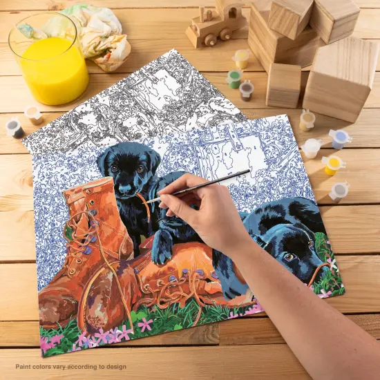 PJL52 | Painting by numbers&trade; 13pc 11.25" x 15.375" Trouble In The Garden Painting Project {2}