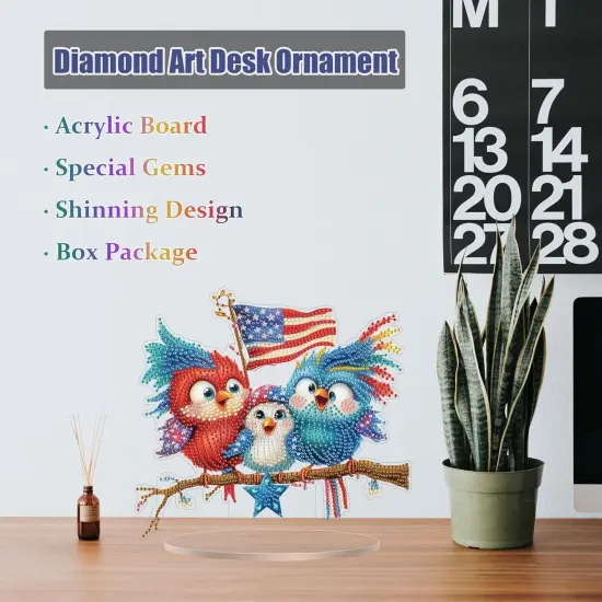 American Flag Diamond Art Ornament Kit {2}