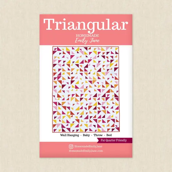 Triangular Quilt (hej 102) | Homemade Emily Jane | Sewing Pattern {1}