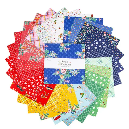 Simple Pleasures 10" Square Pack (Layer Cake / 10" Stacker) byfor Riley Blake (10-16650-42) {3}