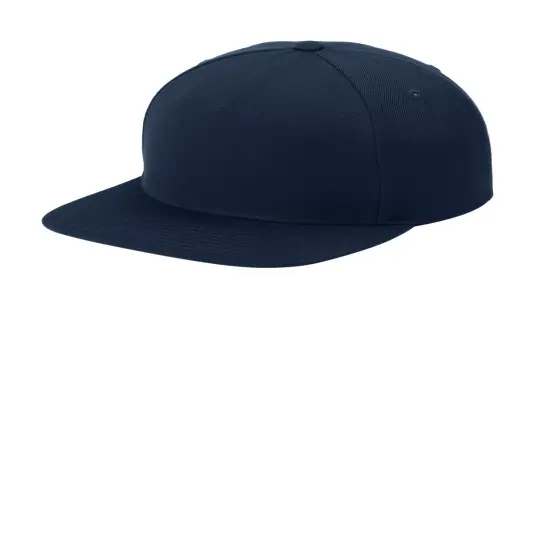 Sport-Tek&reg; YP Classics Premium 5 Panel Snapback Cap True Navy {1}