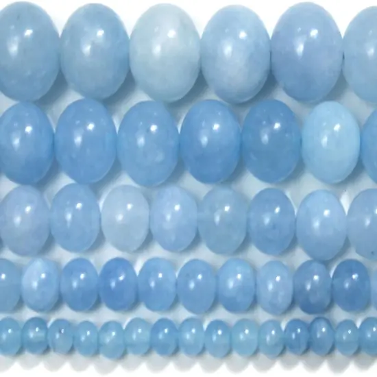 Crystal Blue Beads for Jewelry Making Gemstones Round Natural Stone Aquamarine Beads for Bracelets Making Adults 15inch 4mm {5}