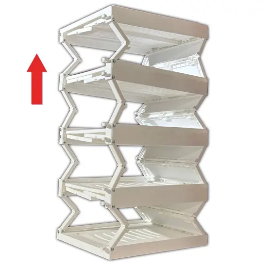 Pop-Up&trade; Shoe Shelf &mdash; Collapsible Stackable Storage Unit {2}