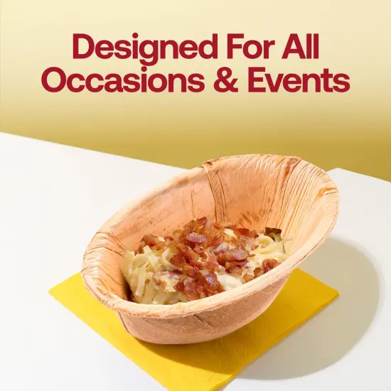 Oval Palm Leaf Eco Friendly Disposable Bowls - 4.5 oz. (100 Bowls) {6}