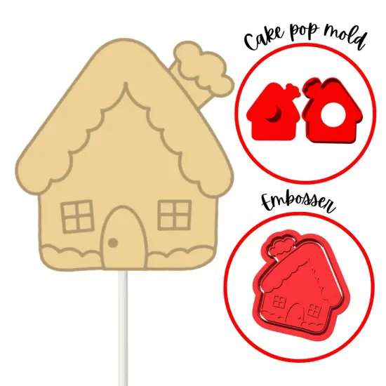 GingerBread House ChristmasCake Pop {4}