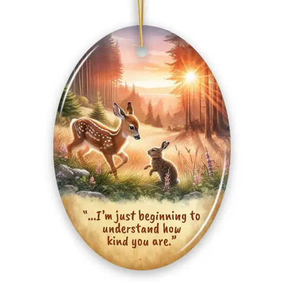 Kindness in Your Heart Ornament, Bambi's Gentle Lesson Christmas Gift {5}