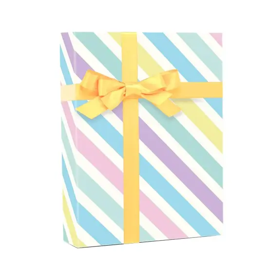 Elegant Striped Gift Wrap 24" x 417" Roll 60 lbs {2}