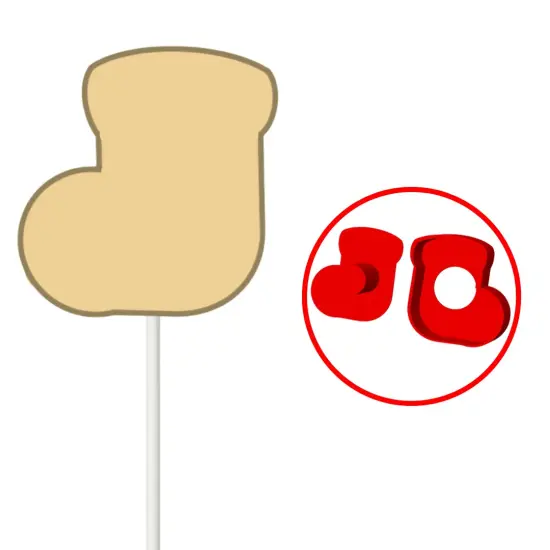 Stocking Christmas Cake Pop Mold {1}