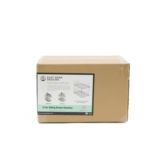 Chrome/Clear - 2-Tier Sliding Drawer Organizer {4}