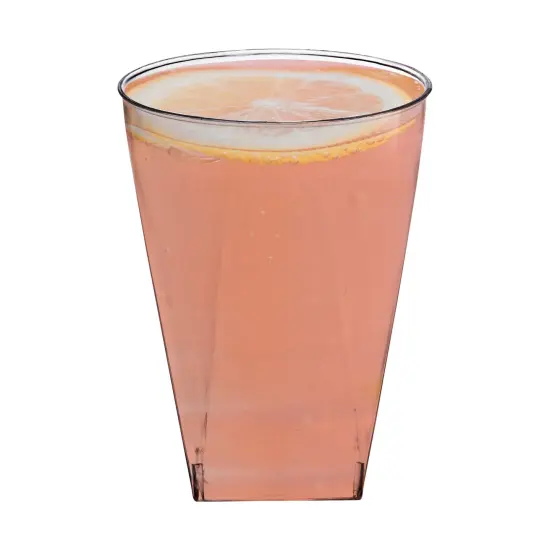 Clear Square Bottom Disposable Plastic Cups - 10 oz. (500 Cups) {2}
