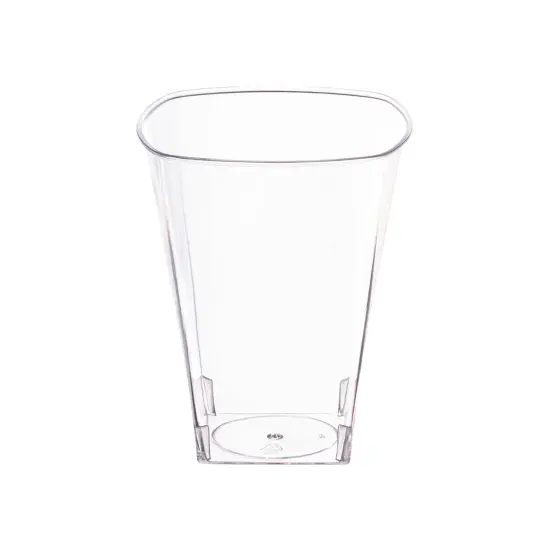 Clear Square Plastic Cups - 8 oz. (336 Cups) {1}