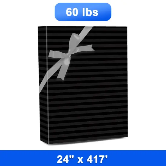 Extra Long Striped Paper Roll 24'' x 417' 60 lbs {1}