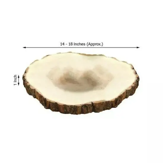 18" wide Natural Round Poplar Wooden Slices Party Tabletop Wedding Crafts {2}