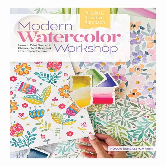 Modern Watercolor Workshop: Learn to Paint Geometric Shapes, Floral Designs & Other Repeat Patterns - A Calm & Creative Approach {1}
