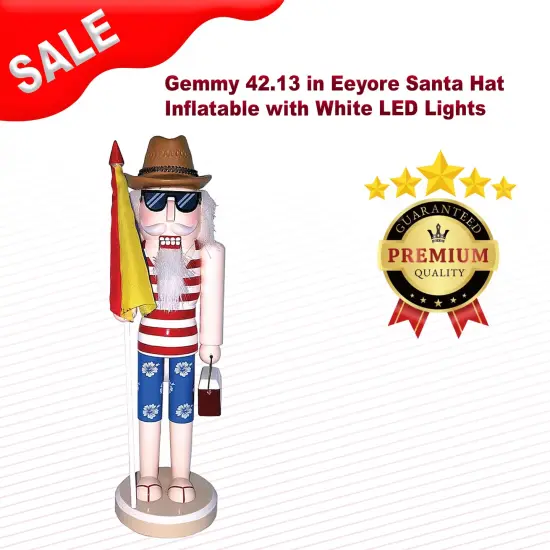 Santa's Workshop 14 in Day at the Beach Nutcracker Figurine {1}