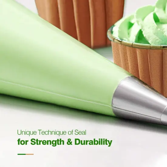 18-Inch Biobased Disposable Piping Bags, Plant Based Cake Decorating Pastry Bag - Pack of 100 {3}