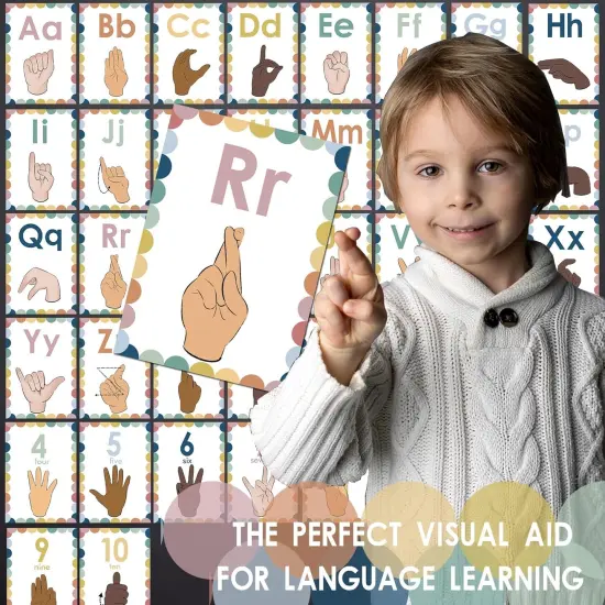 Sign Language Bulletin Board Letters {5}